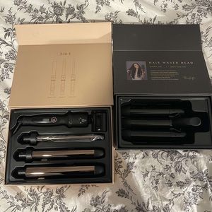 Curling wand three sizes and hair waver